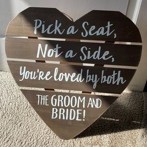 Wedding sign
